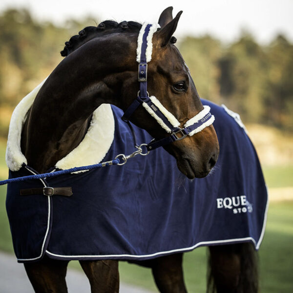 Equestrian Stockholm karvaga fliistekk NAVY - Image 4