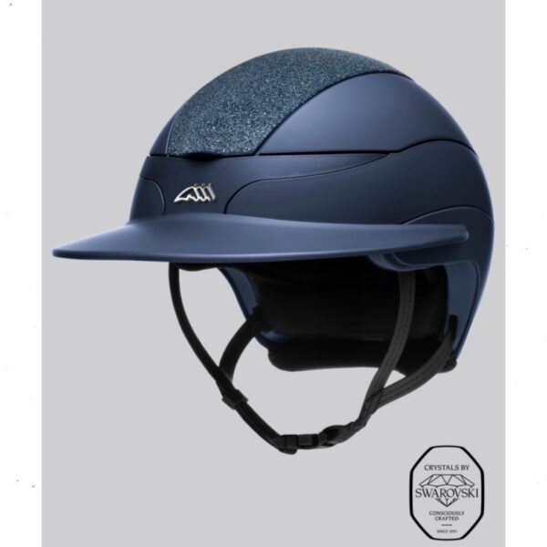 Equiline turvakiiver XANTO (MATTE BLUE SUN VISOR WITH SWAROVSKI TOP & LOGO)
