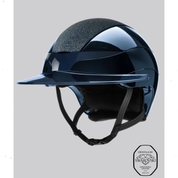 Equiline turvakiiver XANTO (GLOSSY BLUE SUN VISOR WITH SWAROVSKI TOP)