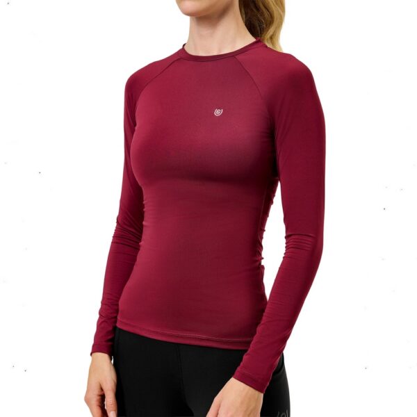 Equestrian Stockholm trennipluus DYNAMIC BASE LAYER TOP BORDEAUX