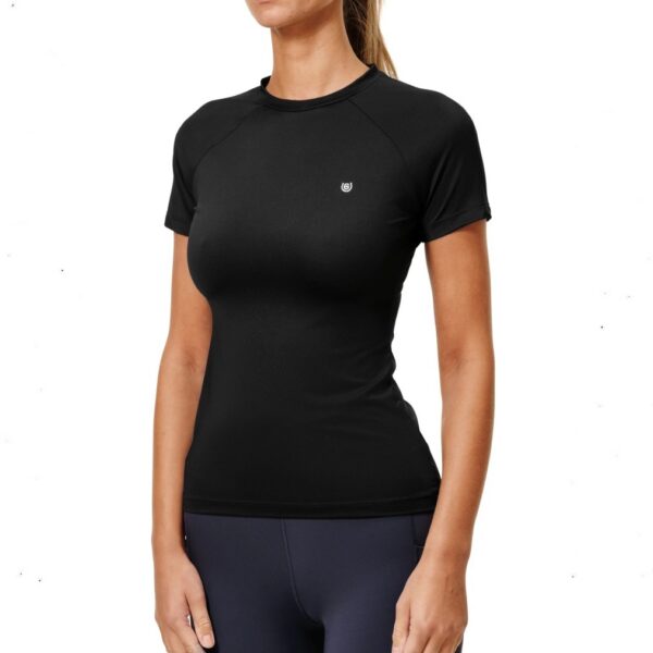 Equestrian Stockholm trennipluus DYNAMIC BASE LAYER TOP SHORT SLEEVE BLACK