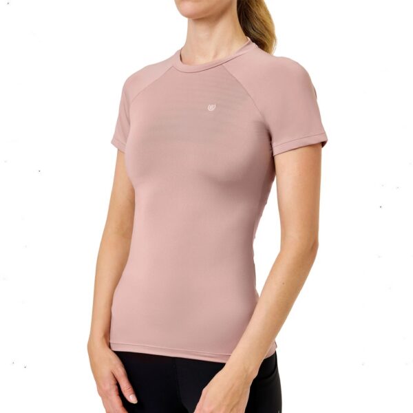 Equestrian Stockholm trennipluus DYNAMIC BASE LAYER TOP SHORT SLEEVE MIDSUMMER BLUSH