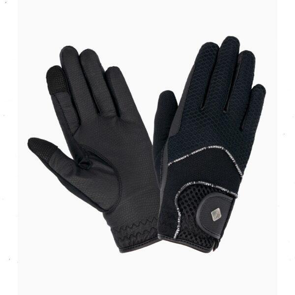 LeMieux kindad 3D MESH RIDING GLOVES BLACK