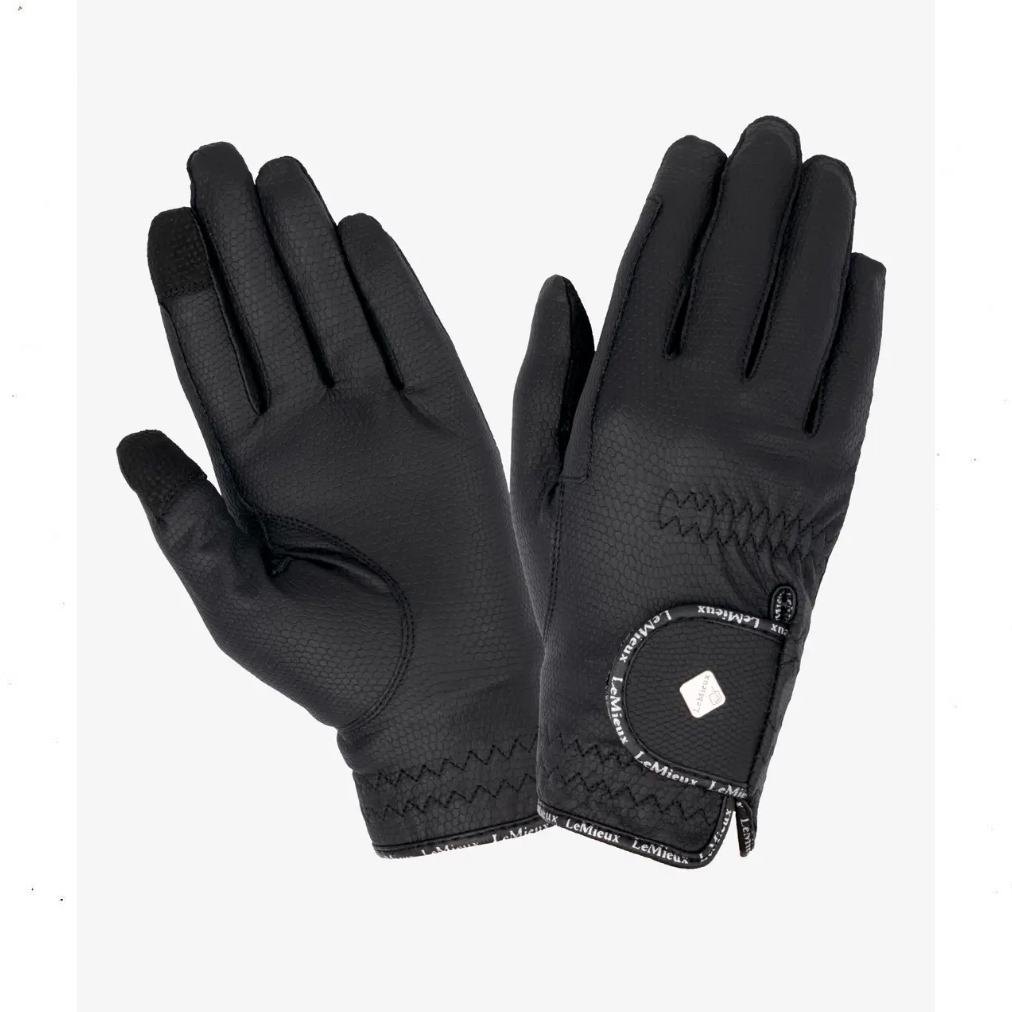 LeMieux kindad CLASSIC RIDING GLOVES BLACK
