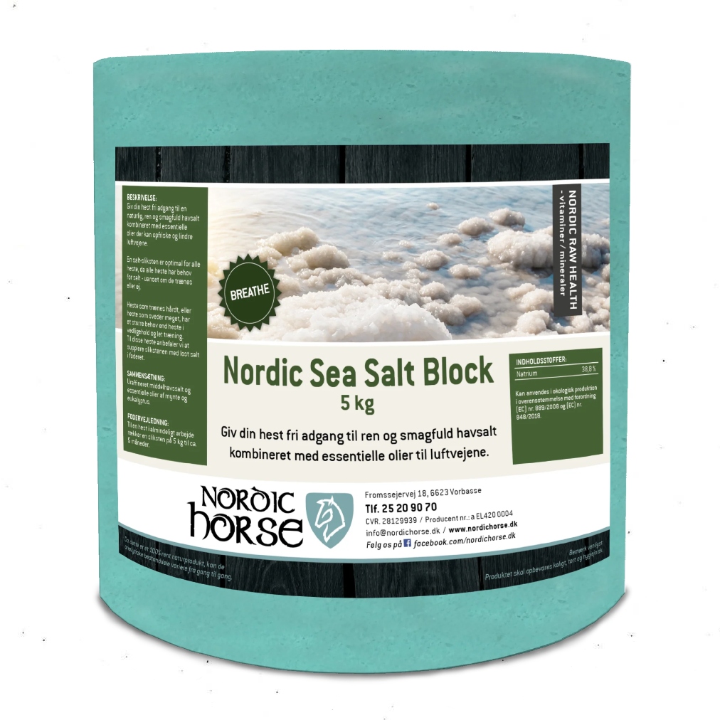 Nordic Horse lakukivi SEA SALT BLOCK BREATHE 5KG